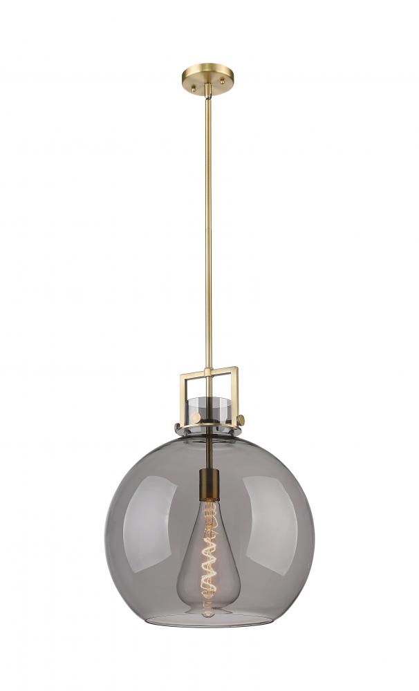 Newton Sphere - 1 Light - 16 inch - Brushed Brass - Pendant