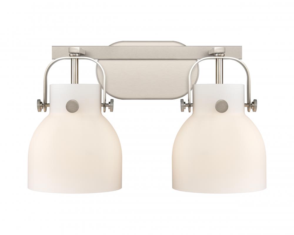 Pilaster II Bell - 2 Light - 17 inch - Satin Nickel - Bath Vanity Light