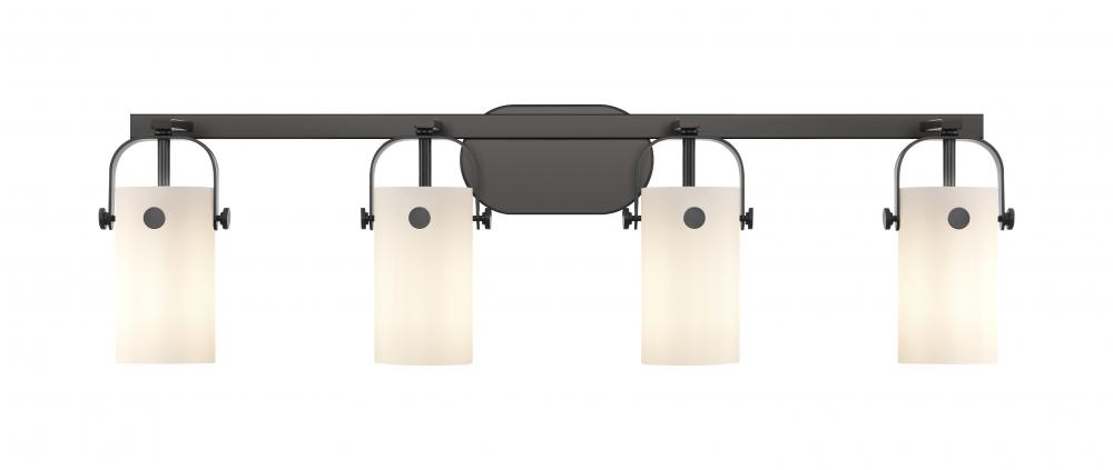 Pilaster - 4 Light - 35 inch - Matte Black - Bath Vanity Light