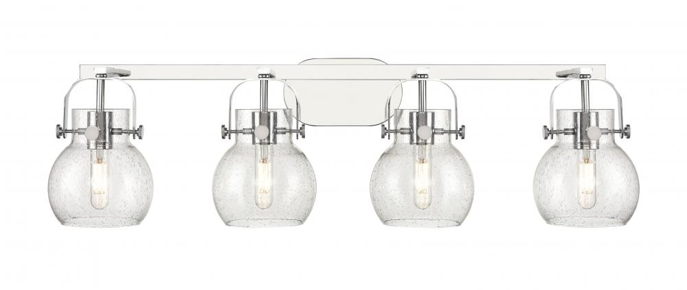 Pilaster II Sphere - 4 Light - 37 inch - Polished Chrome - Bath Vanity Light