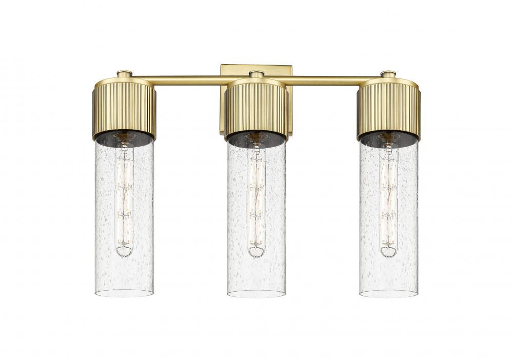 Bolivar - 3 Light - 21 inch - Brushed Brass - Bath Vanity Light