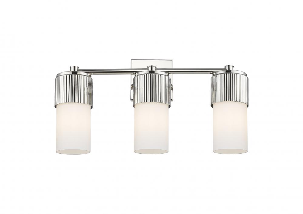 Bolivar - 3 Light - 21 inch - Polished Nickel - Bath Vanity Light