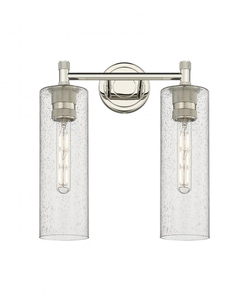 Crown Point - 2 Light - 14 inch - Polished Nickel - Bath Vanity Light