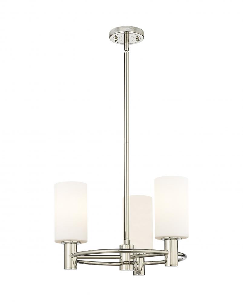 Crown Point - 3 Light - 18 inch - Polished Nickel - Pendant