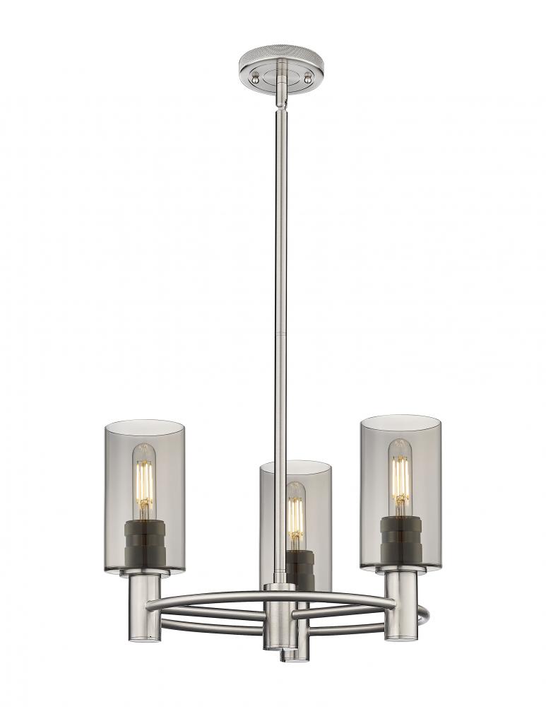 Crown Point - 3 Light - 18 inch - Satin Nickel - Pendant