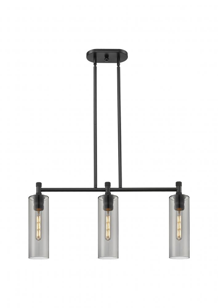 Crown Point - 3 Light - 31 inch - Matte Black - Island Light