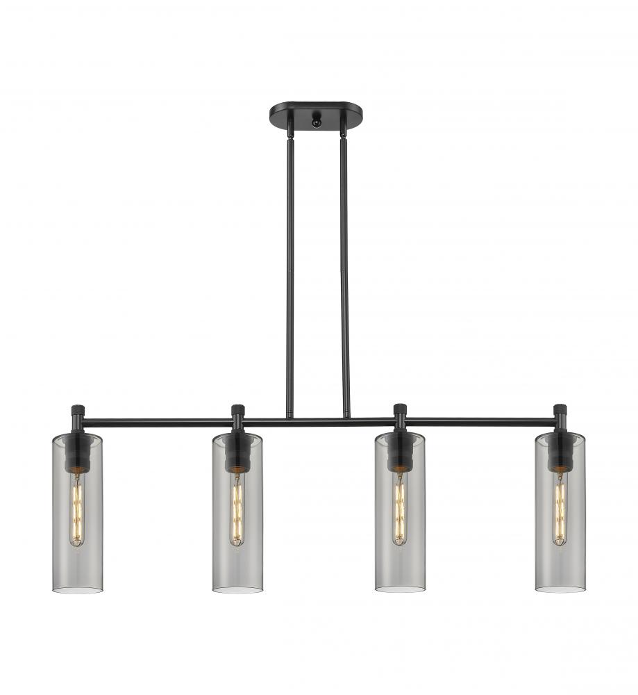 Crown Point - 4 Light - 44 inch - Matte Black - Island Light