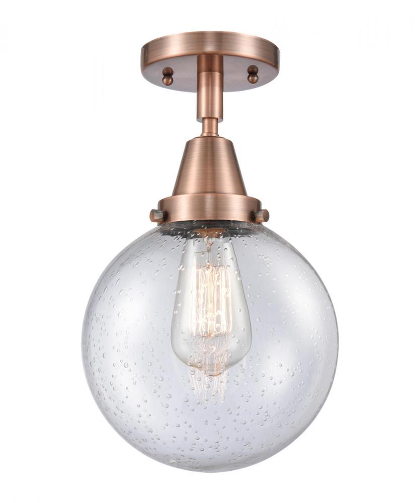 Beacon - 1 Light - 8 inch - Antique Copper - Flush Mount