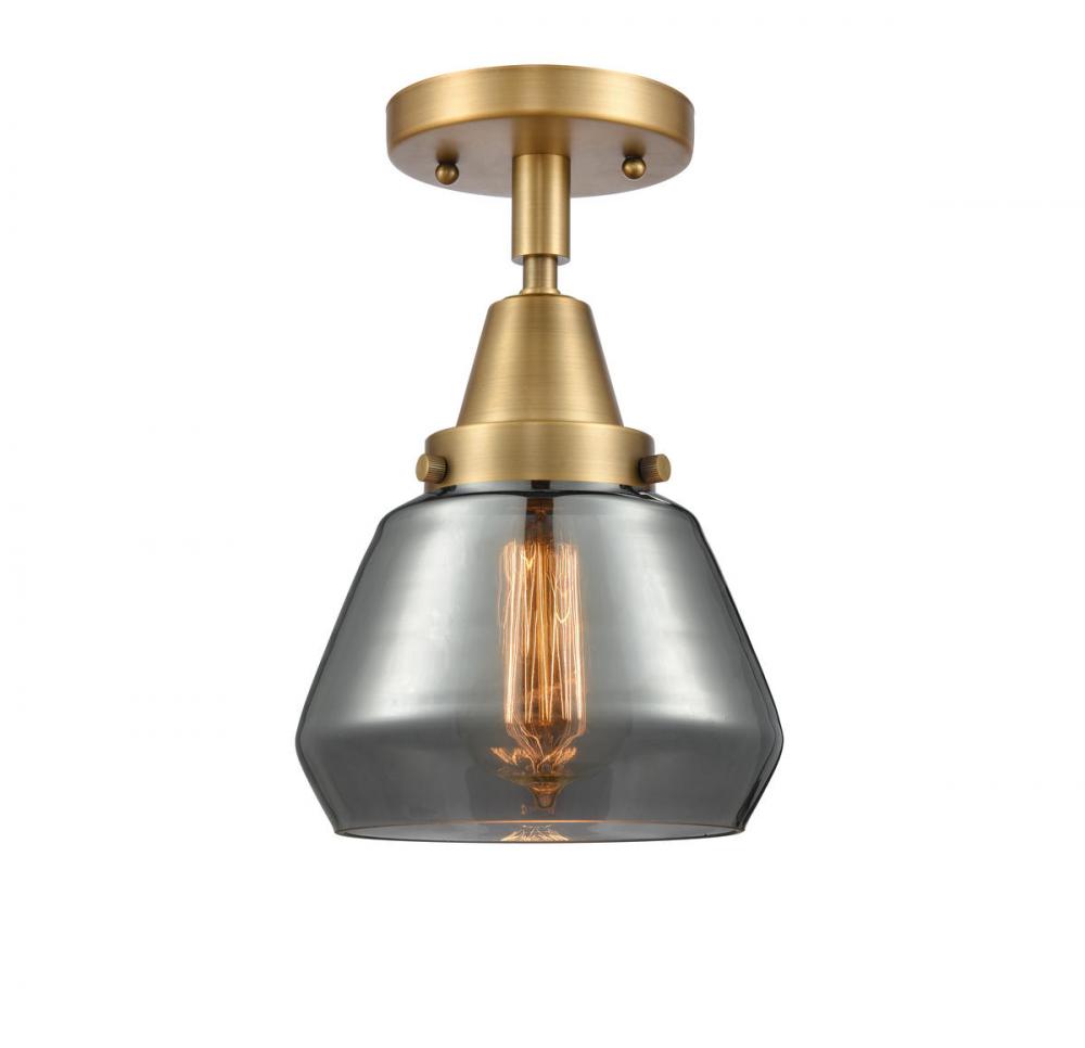 Fulton - 1 Light - 7 inch - Brushed Brass - Flush Mount