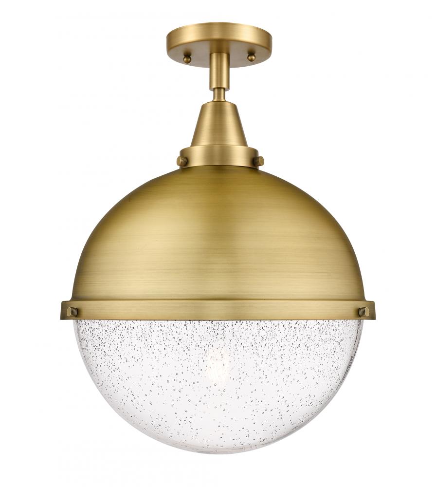 Hampden - 1 Light - 13 inch - Brushed Brass - Flush Mount