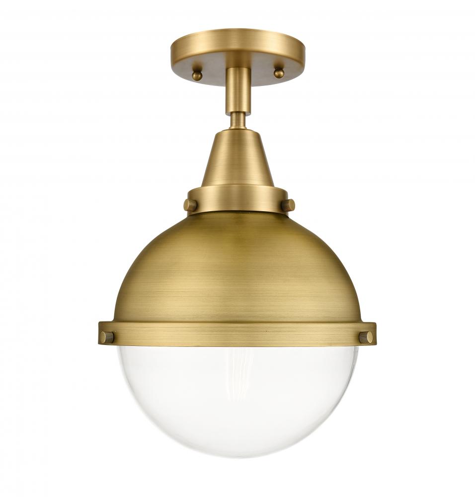 Hampden - 1 Light - 9 inch - Brushed Brass - Flush Mount