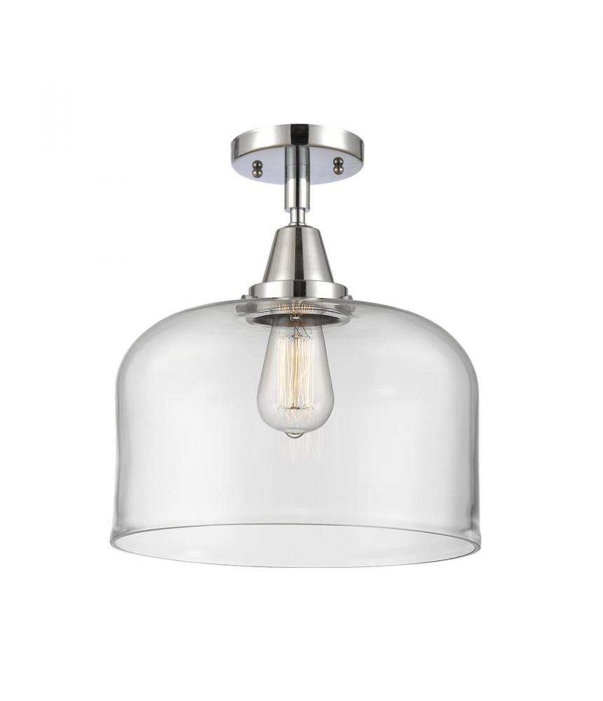 Bell - 1 Light - 12 inch - Polished Chrome - Flush Mount