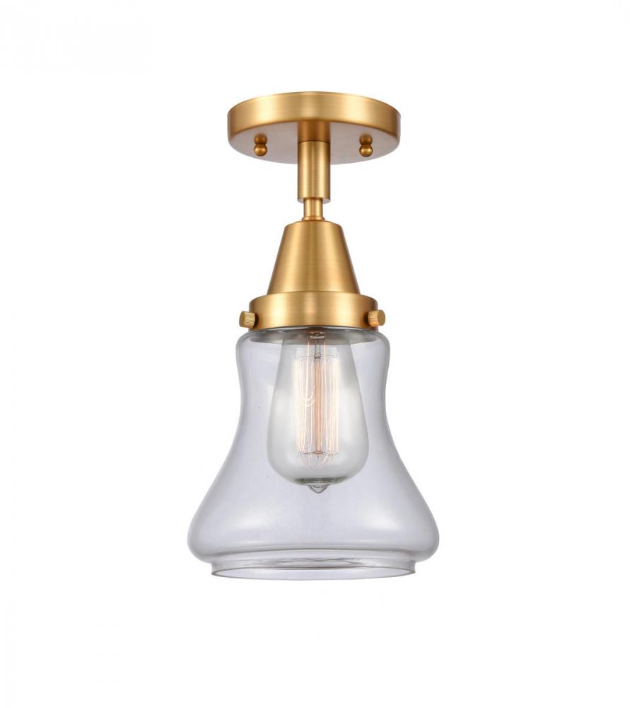 Bellmont - 1 Light - 6 inch - Satin Gold - Flush Mount