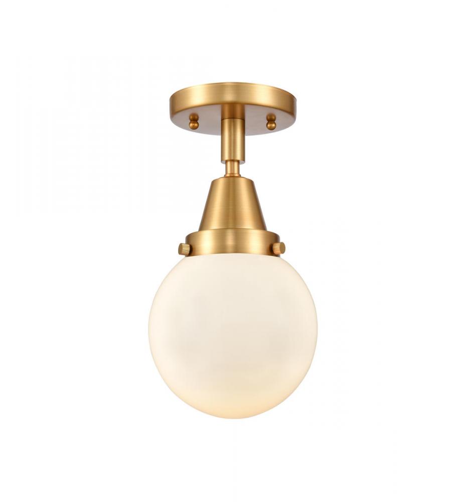 Beacon - 1 Light - 6 inch - Satin Gold - Flush Mount