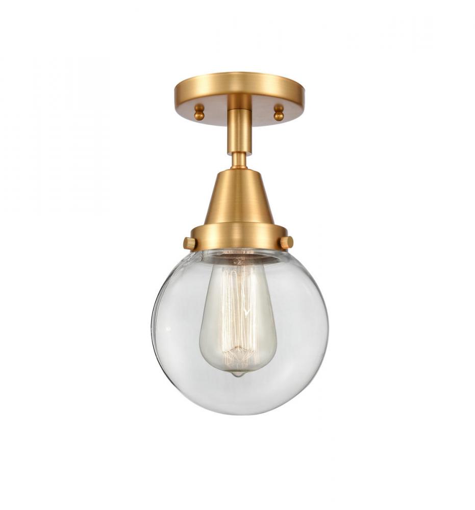 Beacon - 1 Light - 6 inch - Satin Gold - Flush Mount