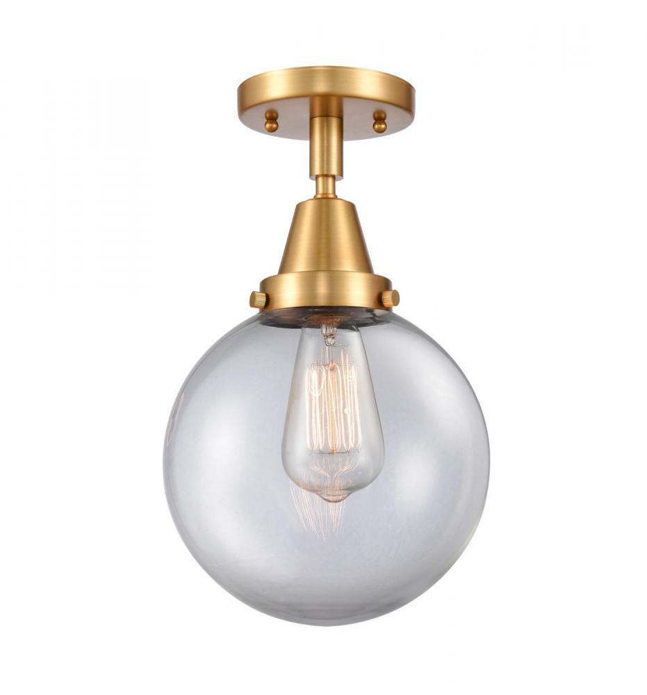 Beacon - 1 Light - 8 inch - Satin Gold - Flush Mount