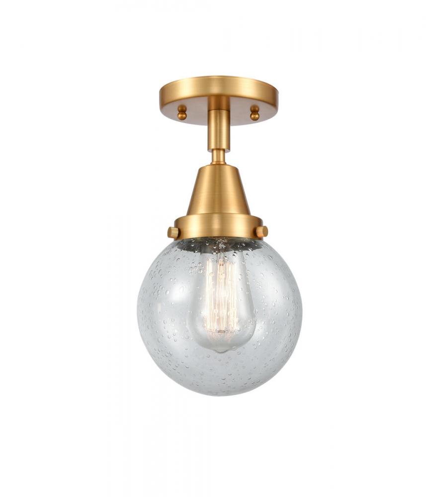 Beacon - 1 Light - 6 inch - Satin Gold - Flush Mount