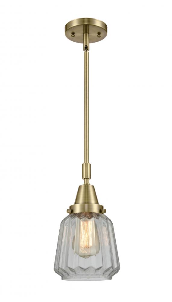 Chatham - 1 Light - 7 inch - Antique Brass - Mini Pendant