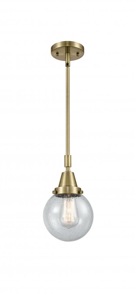 Beacon - 1 Light - 6 inch - Antique Brass - Mini Pendant