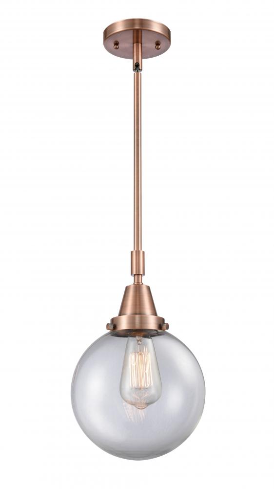 Beacon - 1 Light - 8 inch - Antique Copper - Mini Pendant