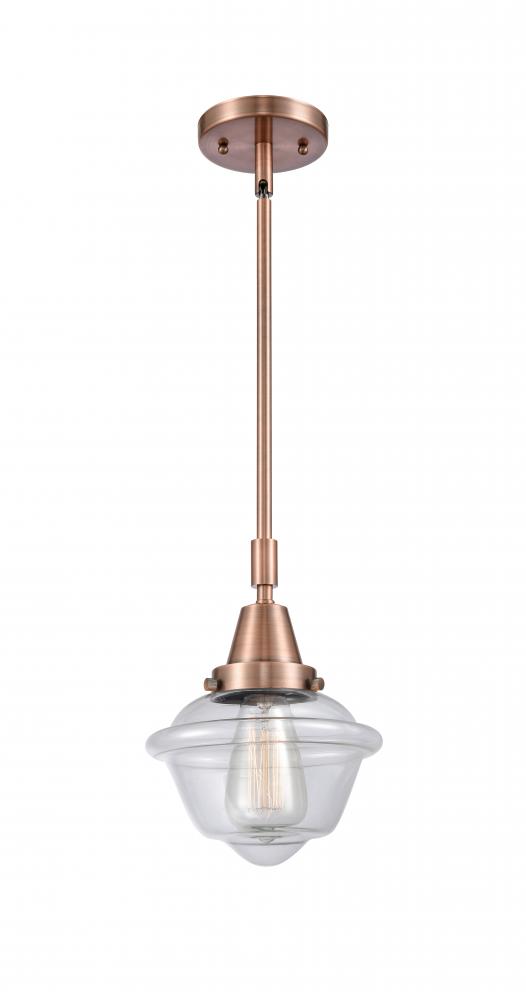 Oxford - 1 Light - 8 inch - Antique Copper - Mini Pendant