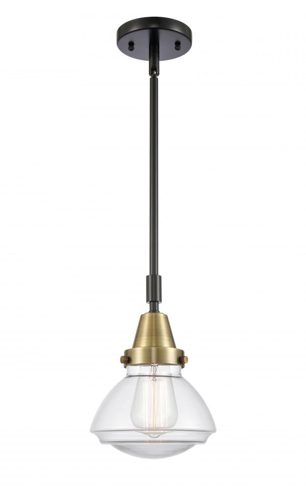 Olean - 1 Light - 7 inch - Black Antique Brass - Mini Pendant