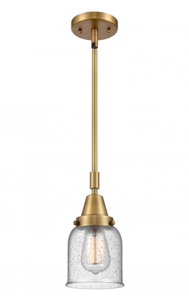 Bell - 1 Light - 5 inch - Brushed Brass - Mini Pendant