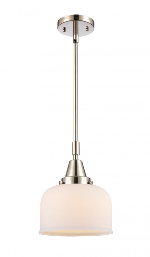 Bell - 1 Light - 8 inch - Polished Nickel - Mini Pendant