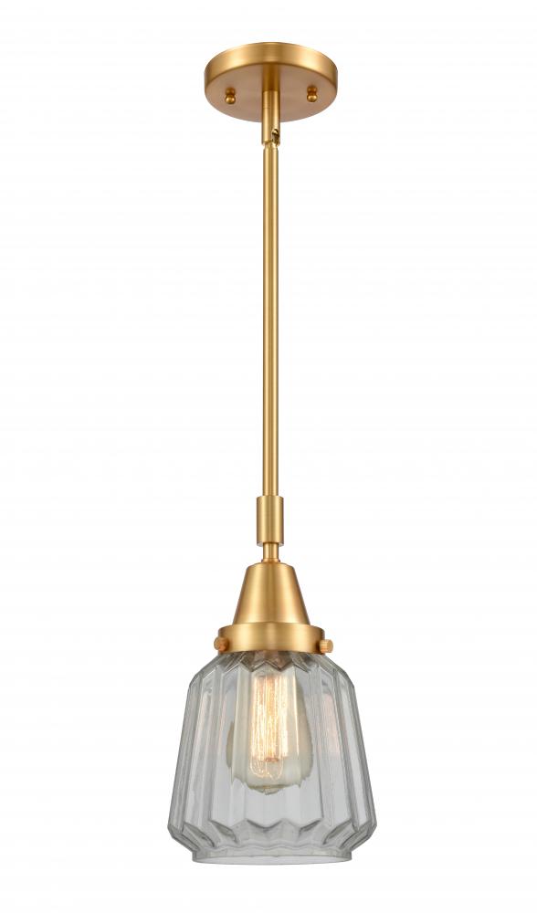 Chatham - 1 Light - 7 inch - Satin Gold - Mini Pendant