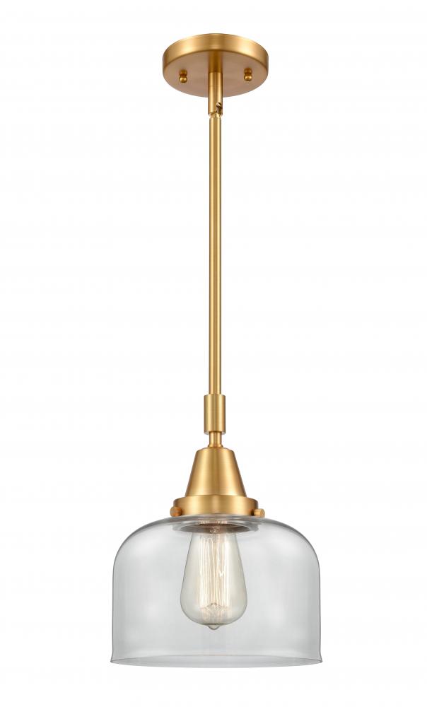 Bell - 1 Light - 8 inch - Satin Gold - Mini Pendant