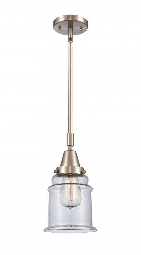 Canton - 1 Light - 7 inch - Brushed Satin Nickel - Mini Pendant