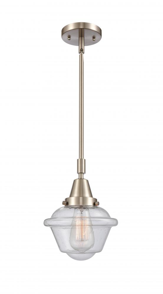 Oxford - 1 Light - 8 inch - Brushed Satin Nickel - Mini Pendant