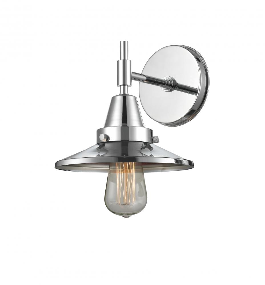 Railroad - 1 Light - 8 inch - Polished Chrome - Sconce