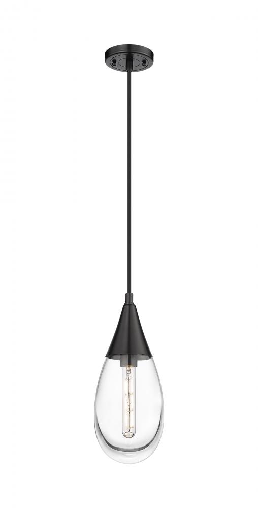 Malone - 1 Light - 6 inch - Matte Black - Pendant