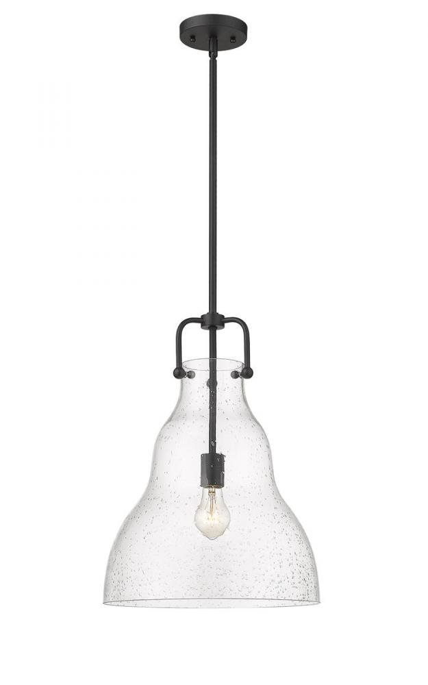 Haverhill - 1 Light - 14 inch - Matte Black - Stem hung - Pendant