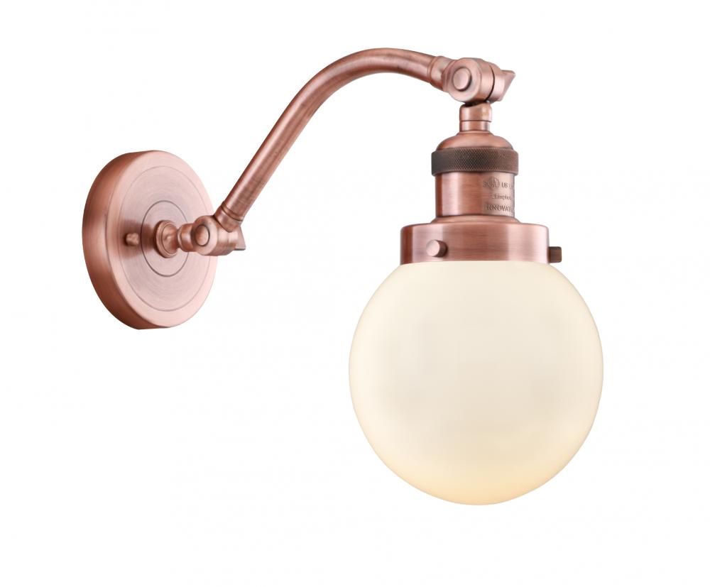 Beacon - 1 Light - 6 inch - Antique Copper - Sconce