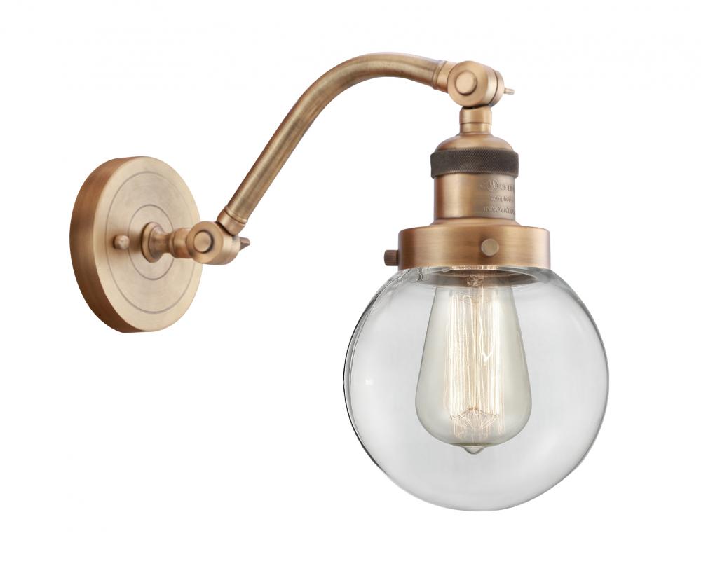 Beacon - 1 Light - 6 inch - Brushed Brass - Sconce