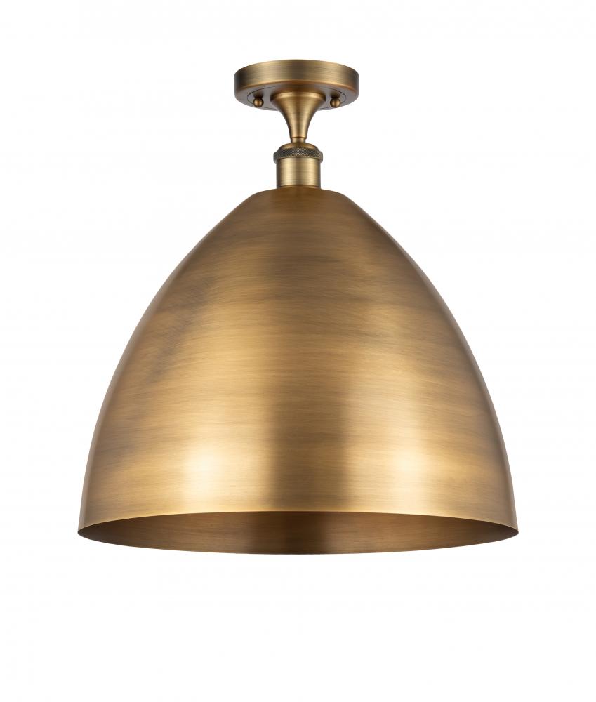 Bristol - 1 Light - 16 inch - Brushed Brass - Semi-Flush Mount