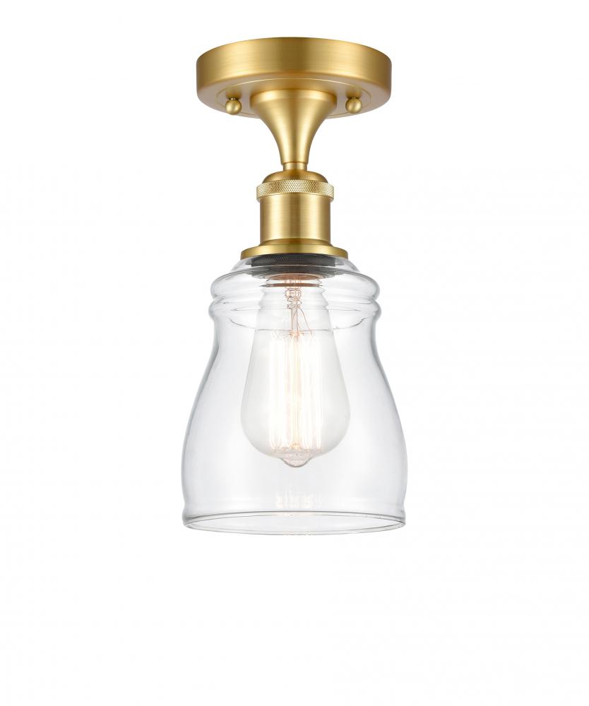 Ellery - 1 Light - 5 inch - Satin Gold - Semi-Flush Mount