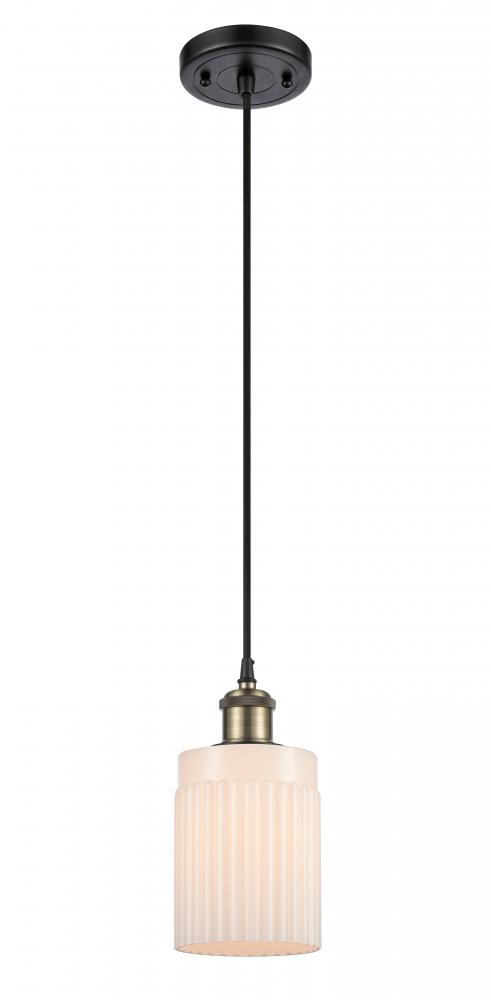 Hadley - 1 Light - 5 inch - Black Antique Brass - Cord hung - Mini Pendant