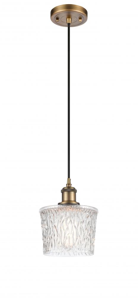 Niagara - 1 Light - 7 inch - Brushed Brass - Cord hung - Mini Pendant