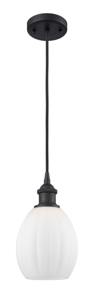 Eaton - 1 Light - 6 inch - Matte Black - Cord hung - Mini Pendant