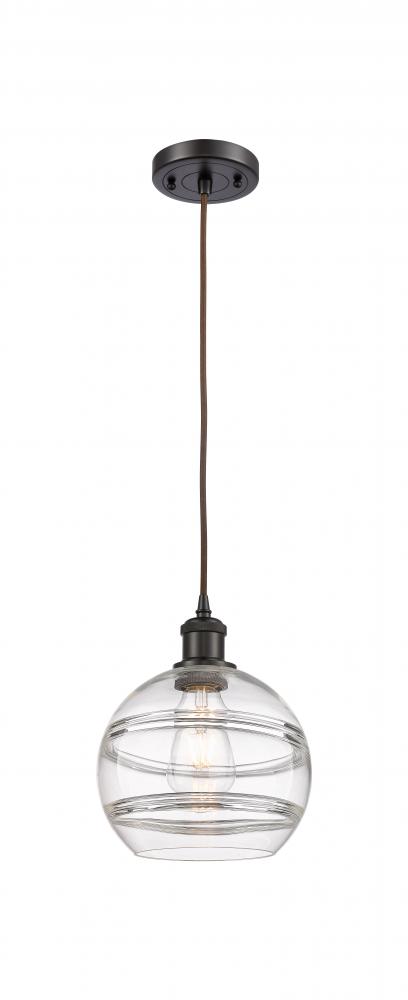 Rochester - 1 Light - 8 inch - Oil Rubbed Bronze - Cord hung - Mini Pendant