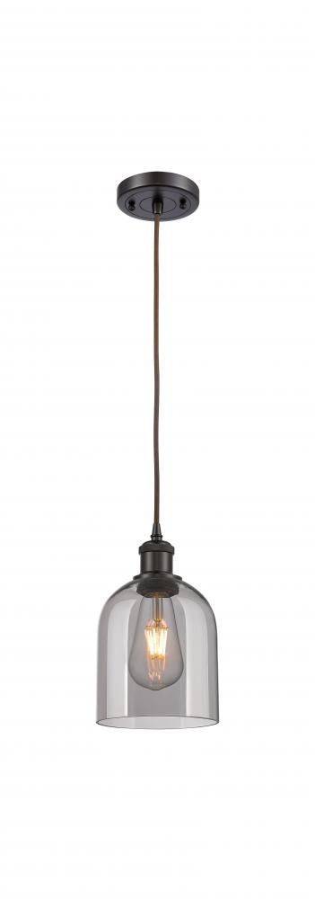 Bella - 1 Light - 6 inch - Oil Rubbed Bronze - Cord hung - Mini Pendant