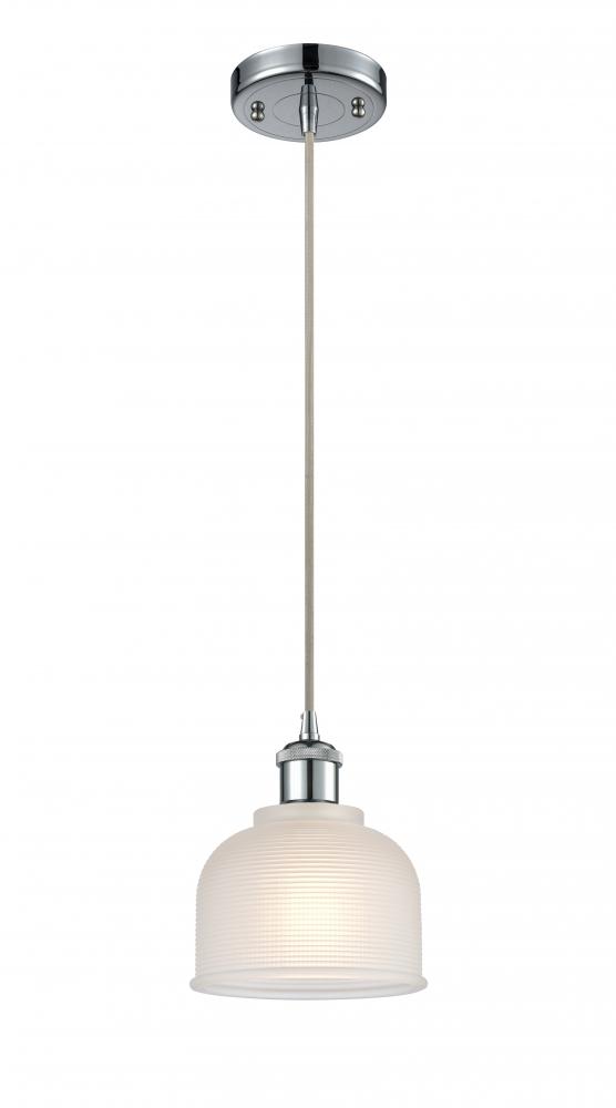 Dayton - 1 Light - 6 inch - Polished Chrome - Cord hung - Mini Pendant