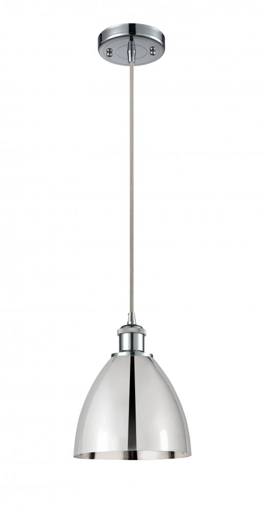 Bristol - 1 Light - 8 inch - Polished Chrome - Cord hung - Mini Pendant