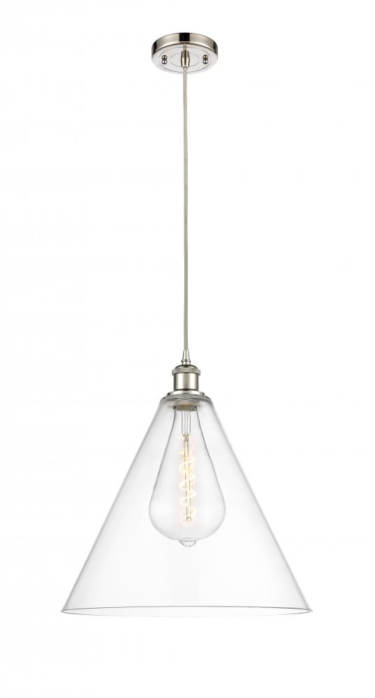 Berkshire - 1 Light - 16 inch - Polished Nickel - Cord hung - Pendant