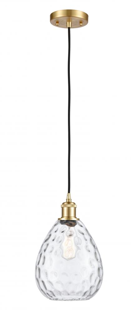 Waverly - 1 Light - 8 inch - Satin Gold - Cord hung - Mini Pendant