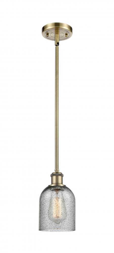 Caledonia - 1 Light - 5 inch - Antique Brass - Mini Pendant