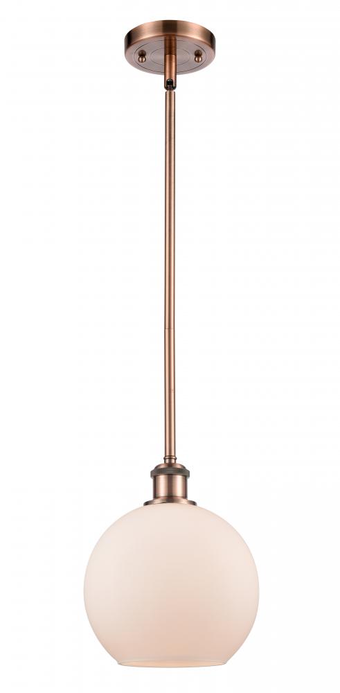 Athens - 1 Light - 8 inch - Antique Copper - Mini Pendant